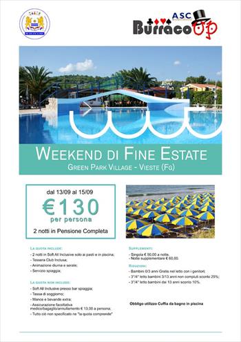 WEEKEND DI FINE ESTATE