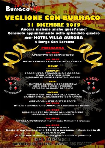 VEGLIONE CON BURRACO