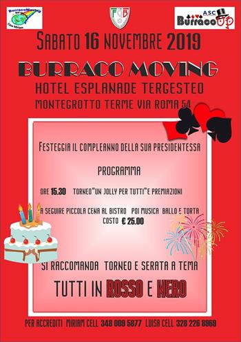 BURRACO ROSSO E NERO