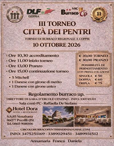 3°REGIONALE CITTA' DEI PENTRI