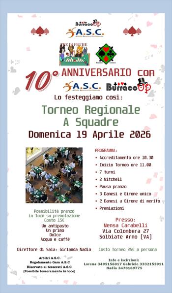 TORNEO REGIONALE A SQUADRE