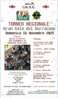 TORNEO REGIONALE GRAN GALA' DEL BURRACONE