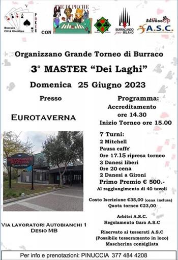 3° MASTER DEI LAGHI