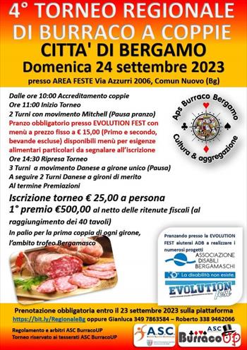 4° TORNEO REGIONALE CITTA' DI BERGAMO