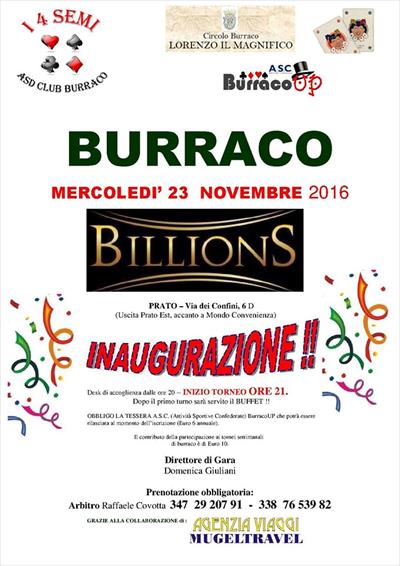 Inaugurazione Billions