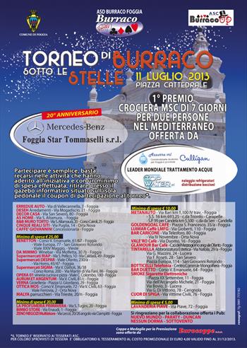 burraco sotto Le Stelle Patrocinato Dal Comune Di Foggia 