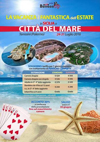 Sole Mare E Burraco - citta Del Mare (pa) 24-31 Luglio 2016 